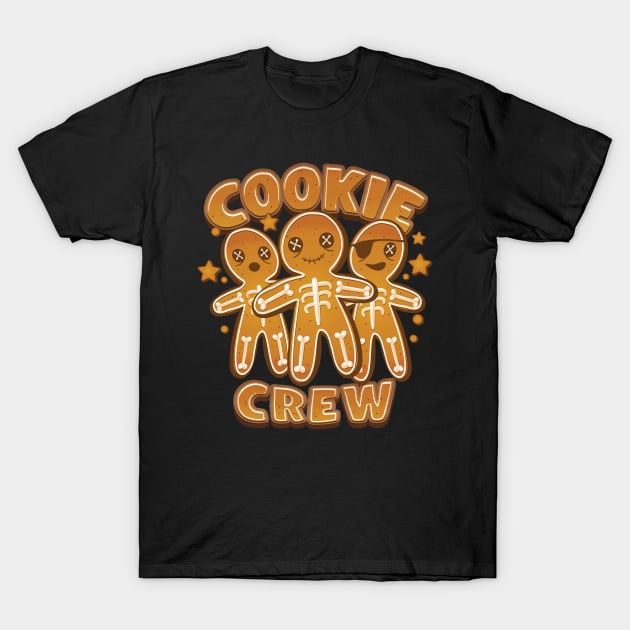 Funny Cookie Crew - Gingerbread Cookies for the Holidays T-Shirt by Graphic Duster